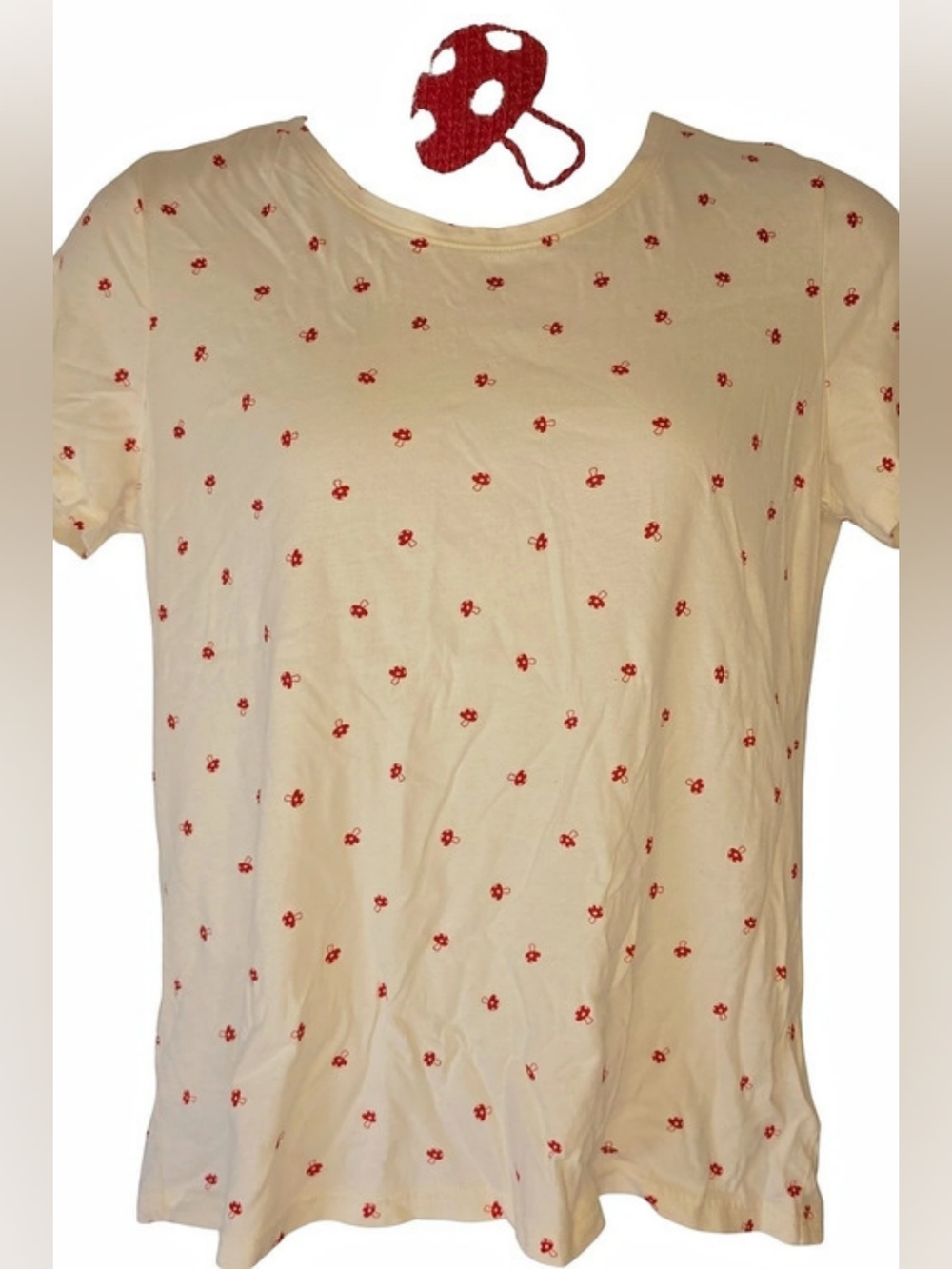 Duluth Trading XL Mushroom Print Cotton Tee 0155-
